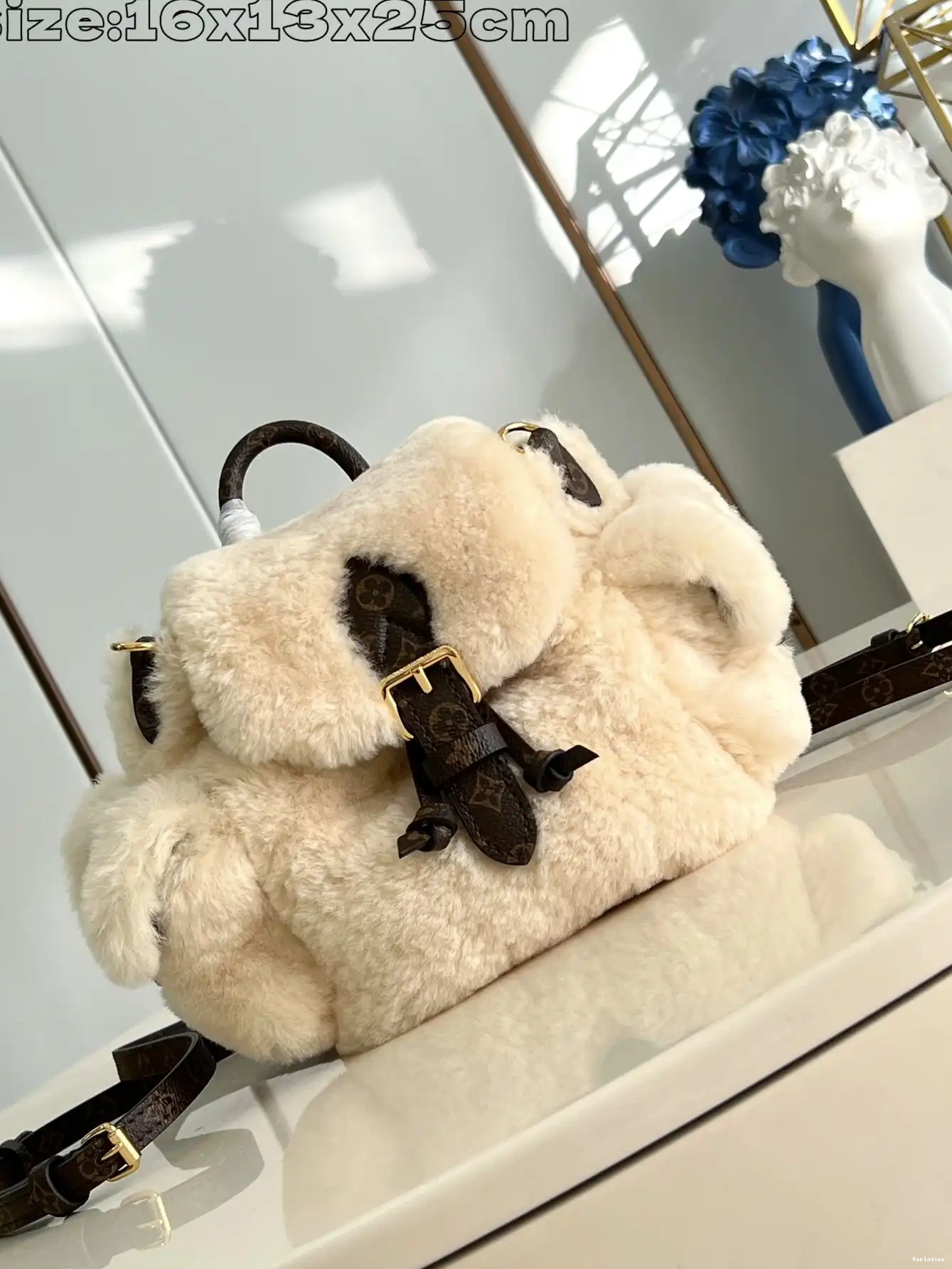 Cheap Nano Louis Teddy Backpack Vuitton Ski 0526